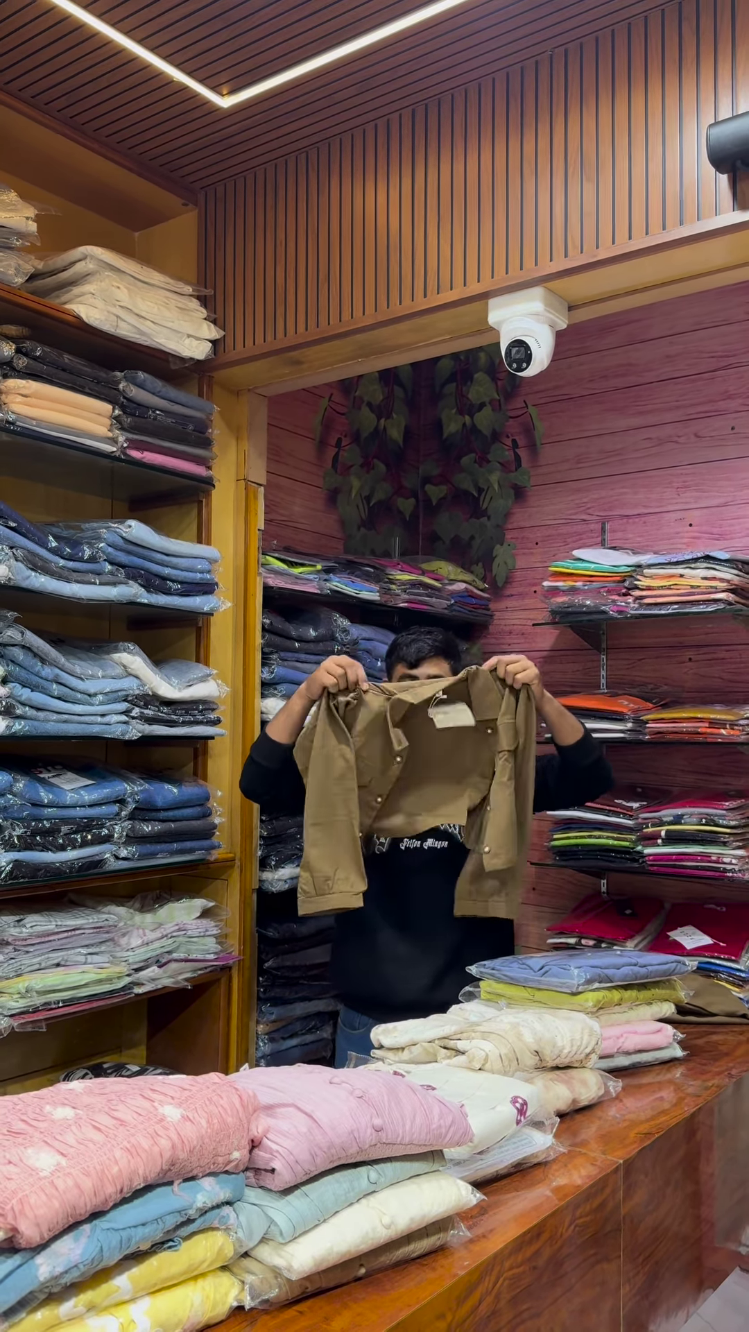 Black Floral Printed Button-Front Dress with Long Sleeves for Women - Image 8