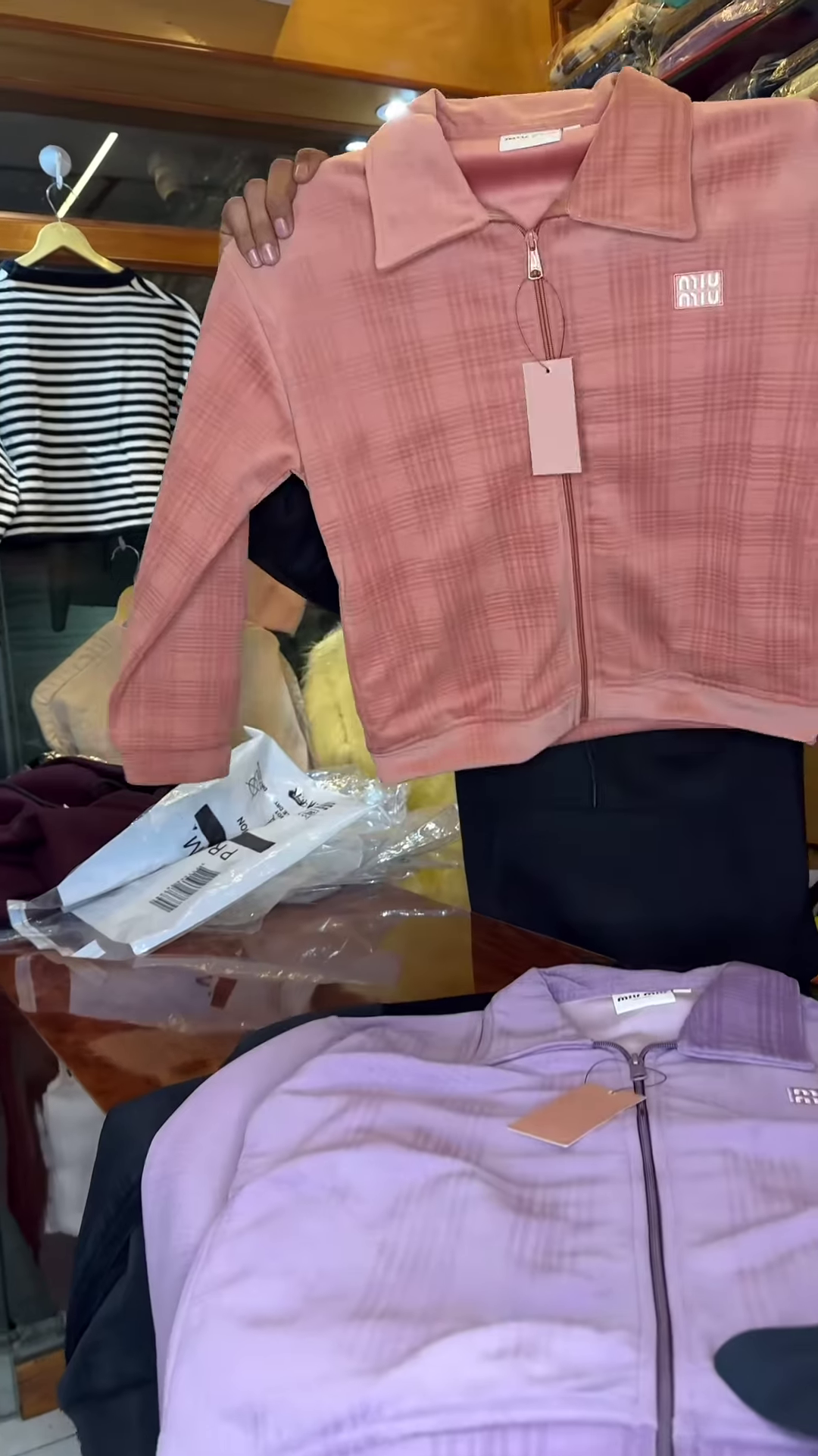 Multicolor Zip-Up Collared Jackets for Women – Set of Five with Front Zipper Closure - Image 4