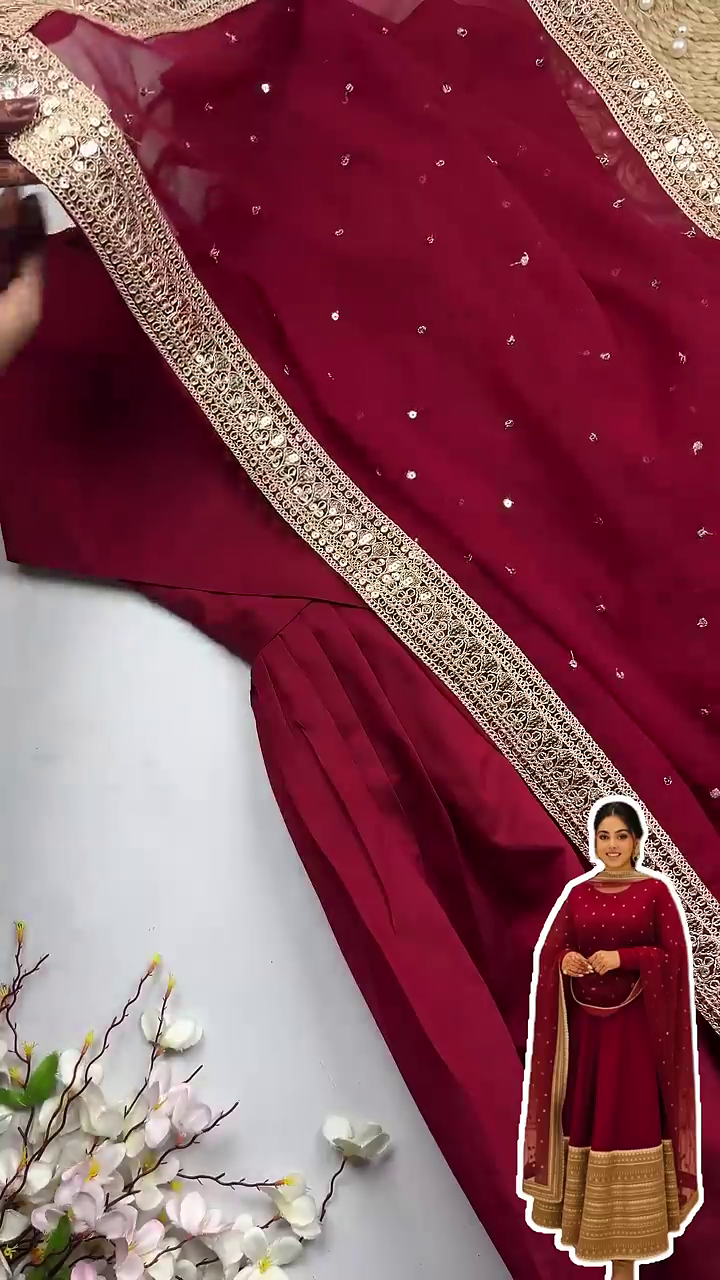 Minimalist Maroon Cotton-Finish Co-ord Set - Image 3