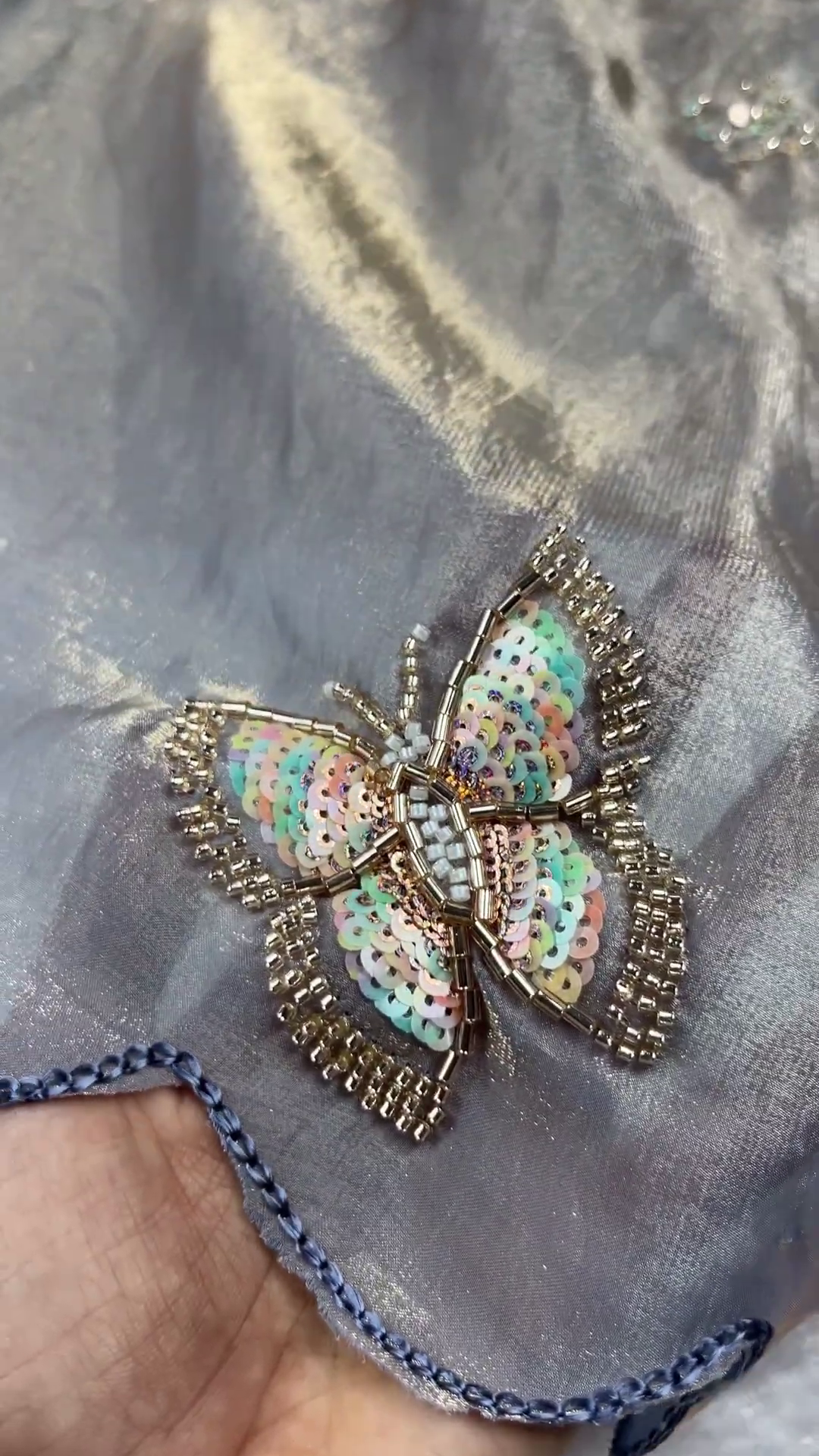 Royal Magenta Velvet Embellished Suit Set - Image 5