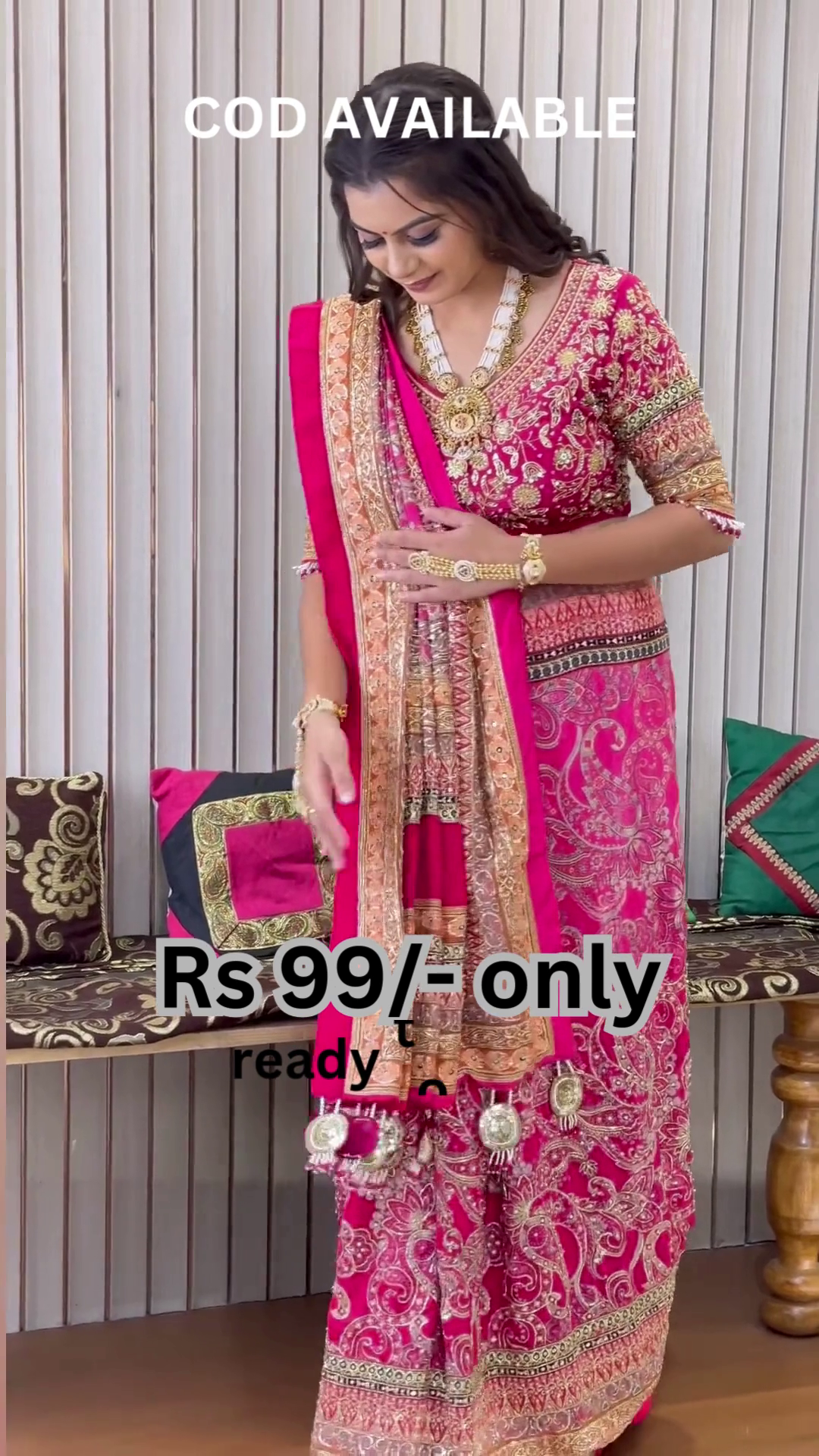 Majestic Fuchsia Silk Saree with Traditional Zari Borders